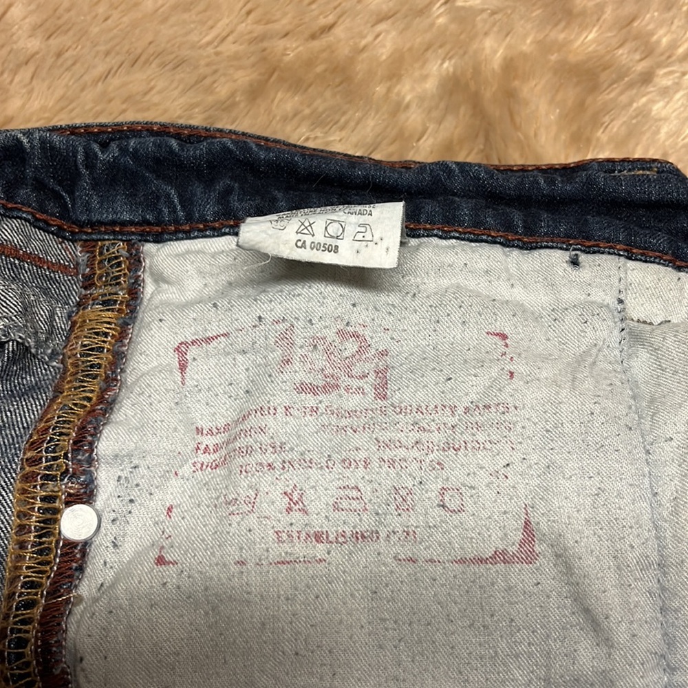 Vintage 1921 Classic Blue Denim Jeans 34/34 - Picture 9 of 16